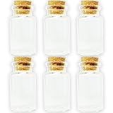 ガラス小瓶 コルク栓付き 6個セット(幅22mm高さ40mm)