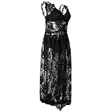 Prettyia マタニティシースルードレス　　妊娠服　　マタニティ　ノースリーブ　写真撮影　　フラワー　ソフトレース