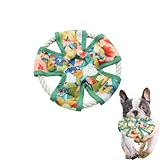 Botocoo 犬 おもちゃ 犬 フリスビー 音が鳴る 帆布製 棉麻ロープ 頑丈 壊れにくい 歯磨きおもちゃ 柔らかい ソフト 犬用知育玩具 小型から大型犬まで対応 犬のおもちゃ 運動不足解消 誕生日/クリスマスのプレゼント