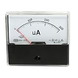 uxcell アナログ電流計 金属 プラスチック材質 メジャー測定 アナログシミュレーション