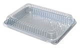 Durable Packaging Plastic Low Dome Lid for Disposable 1/4-Size Sheet Cake Pan (Pack of 100) [並行輸入品]
