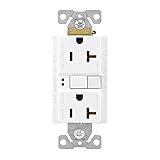 Eaton GFCI Self-Test 20A -125V Duplex Receptacle with Standard Size Wallplate, White [並行輸入品]