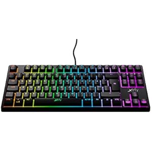 Xtrfy（エクストリファイ）K4 RGB 英語配列 赤軸メカニカル ゲーミングキーボード LEDイルミ（6ゾーン）UK配列【日本正規代理店保証品】 (テンキーレス（TKL）) #701172