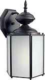 Forte Lighting 10036-01-32 Exterior Wall Light with Frosted Seeded Glass Shades, Antique Bronze [並行輸