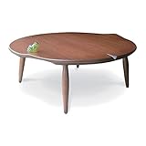 Takatatsu&amp;Co.(有)高松辰雄商店 国産 Suiren スイレン 100 ヒーター無し こたつローテーブル ウォールナット すいれん型 3DTOP タカタツ アジアンテイスト 座卓