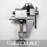 ホビークラフトバイスツール，SODIAL(R)ミニクランプオン　テーブル　ベンチホビークラフトバイスツール