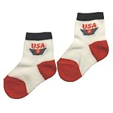 SOK USA　白、赤、青　赤ちゃん/幼児用靴下　サイズ：9.5 - 11.5