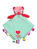 Taggies Rattle Head Owl Baby Girl's Plush Security Blanket - Green by Taggies
