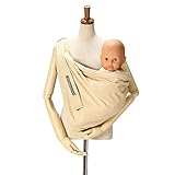 MiniMonkey ミニモンキー ベビースリング スタンダードカラー Baby Sling(standard colors)サンドカラー(4Way 抱っこ紐） [並行輸入品]