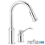 Moen 7590C Aberdeen One-Handle High Arc Pulldown Kitchen Faucet, Chrome [並行輸入品]