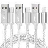 【3本セット】 USB Type-C ケーブル 1M 3A急速充電 QC3.0対応 USB2.0規格データ転送 USB-A to USB-C 高耐久ナイロン編み Galaxy/Xperia/Pixel/AQUOS/X等USB-C機種対応