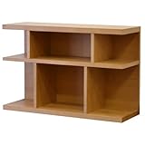 ライフスタイリングショップ  オープンラック ソファサイド 木製 シェルフ 幅90cm ライトブラウン LS-791LB