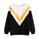 パーカー レディース トップス Glennoky 3色 スプライス プルオーバー ブラウス スウェットパーカー ロング丈 ゆったり クルーネック ラウンドネック 体型カバー レディースパーカー スウェ