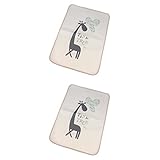 Lovoski 2枚　赤ちゃん　ベビー　お出かけ　コットン　防水　おむつ取替えマット　シート