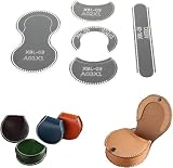 レザークラフトキット、アクリル製レザーモールド、小銭入れ、ヘッドホンバッグ、DIYハンドメイド用