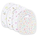 よだれかけ スタイ 男の子 女の子 赤ちゃん ベビーベビー - スナップ ビブ 離乳食 ベビーよだれかけ 食事エプロン おしゃれ 出産祝い 6重ガーゼ 綿100％ 4枚セット