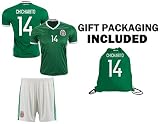 ファンKitbag Chicharito # 14 Mexico Youth Home/Away Soccer Jersey & ShortsキッズプレミアムギフトKitbag ✮サッカーボールボーナ