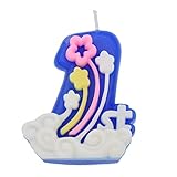 (ライチ) Lychee 誕生日キャンドル かわいい 数字1モチーフ 1周年 1歳誕生日 バースデーパーティー お祝い 写真撮影 ギフト プレゼント
