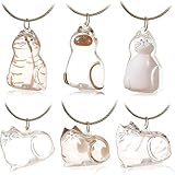 猫 犬 ペット毛 保存ボトル キーホルダー 透明 携帯用 思い出グッズ 供養アクセサリー