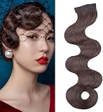 フィンガーウェーブ ウィッグ ダンス 社交ダンス パーティー つけ毛 ヘアーオーナメント[J's select] (ダークブラウン)
