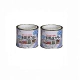 アサヒペン 水性多用途カラー １／５Ｌ クリヤ ２缶セット