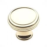 Baldwin 4456030 Severin Cabinet Knob in Bright Brass [並行輸入品]