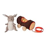 Manhattan Toy Camp Acorn Soft Log and Bunny Baby Pull Toy [並行輸入品]