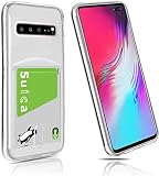 Samsung Galaxy S10 5G SC-04L SC-03L SCV41 ケース クリア カード収納 Cavor Galaxy S10 5G ソフトカバー 薄型 透明TPU 指紋防止 落下防止 傷防止 軽量 Qi急速充電対応 Galaxy S10 5G SC-04L SC-03L SCV41 専用カバー Samsung Galaxy S10 5G保護カバー 携帯カバー 【透明】