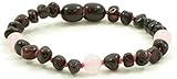 Baltic Amber Teething Bracelet for Babies with Quartz Stones - 5.5 Inches (14 Cm) - Baltic Amber Lan