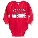 オールドネイビー OLD NAVY/ グラフィックボディスーツ レッド ロンパース長袖 12～18ヶ月【並行輸入】