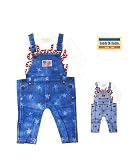 【子供服】 Daddy Oh Daddy (ダディオダディ) 日本製オーガニック天竺だまし絵Ｔオール 70cm，80cm V16701