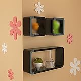 ALUP- テレビの背景壁装飾棚バッフルクリエイティブラティスウォールラック棚シンプルウォールカバーウォールキャビネットの本棚 ( 色 : ブラック )