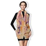 ハナノ 3WAY 高品質 授乳ケープ ストール ポンチョ 360度 安心 ナーシングケープ 模様 花 柄 グラデーション 6カラー (パターンオレンジ)