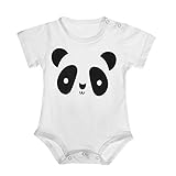 Domybest ベビー服 ロンパース 女の子 男の子 新生児 半袖 可愛い コットン Tシャツ パンダの柄 出産祝い 超柔らかい 普段着 春 夏