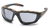 Charhartt Carthage Safety Eyewear with Vented Foam Carriage, Gray Anti-fog Lens [並行輸入品]