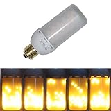 [Junolux ] LEDろうそく e26電球　イルミネーションライトled 炎のような効果　装飾ラントランプ　点滅灯 暖光　環境に優しい電球　雰囲気　[1個入り] (光源方向：下方)