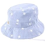 Freedi Baby Floppy Sun Hat Toddler Boys Girls調節可能コットン釣りカウボーイキャップ US サイズ: M カラー: ブルー