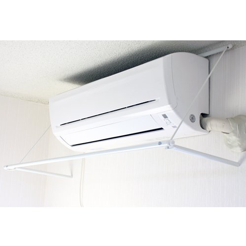 エアコンに引っかけて乾かす！室内干し 室内物干し 洗濯物干し エアコンハンガー 耐荷重5kg （B109）