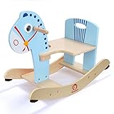 EZ GLAM　ロッキングホース　ロッキング木馬　乗用玩具　出産祝い　ロッキングウマ　木製　木のおもちゃ　木馬　子供トロイの木馬　おもちゃ　ゆらゆら木馬　組み立て　プレゼント　誕生日 (ブルー)