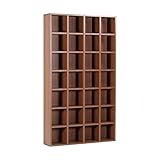 arne 本棚 日本製 完成品 4列 7段 幅100cm 高さ170cm 可動棚 シェルフ コミック収納 ラック H-001 4×7 ブラウン