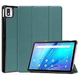 LANHOMEX アイリスオーヤマ IRISOHYAMA TM101N1-B (LUCA Tablet TM101) タブレットケース10.1インチ， PUレザー，IRISOHYAMA TM101N1-B (LUCA Tablet TM101)ケースカバー，三つ折りブラケット機能、美しい、超軽量、超薄、耐衝撃性、防塵、傷防止、指紋防止、全面保護カバー。(グリーン)