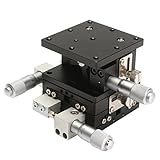60 x 60 mm XYZ 3- 軸リニアステージの調節可能な手動での変位のプラットフォームのスライディングテーブル