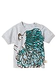 People Tree (ピープルツリー) OCベビー しあわせハリネズミ Tシャツ ライトグレイメランジ 70