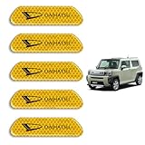 ダイハツ 車用反射ステッカー ダイハツ タント アトレー ムーヴキャンバス ミラココア アトレーワゴン ミラジーノ ドア用 リフレクター ステッカー ドレスアップ ステッカー 車用反射ステッカー 夜間対応 高輝度反射 5枚セット(ダイハツ)