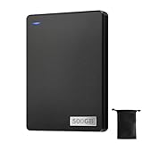 外付けハードディスク 500GB大容量 超高速データ転送 ポータブルHDD 耐衝撃外付けハードディスク USB3.0接続外付け PC/TV/Mac/XBox/PS4適用に対応 テレビ録画 収納袋付き