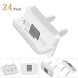 ベビーガード コンセントキャップ カバー 安全 ガード セーフティー 感電防止 赤ちゃん ベビー 子供 いたずら防止 ホコリ防止 24個セット