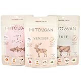 【3種食べ比べお試しセット】ヒトワン(HITOWAN) 生食 フリーズドライ (ベニソン/ビーフ/ラム&サーモン) - ニュージーランド産 犬用 ローフード 総合栄養食 トライプ 子犬 成犬 シニア 全年齢対応 犬 ご飯 小型犬 中型犬 大型犬