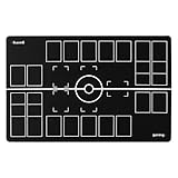 GMC デラックス 2プレーヤー対応 ブラック ホワイト ポケモン スタジアムマット ボード プレイマット