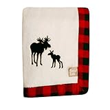 Trend Lab Northwoods Framed Receiving Blanket, Moose Applique