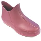 超軽量120g  女性用 かるかるショートブーツ ワイン M（23.5-24.0cm） EVA 丸洗い可 ヒール：2.5cm